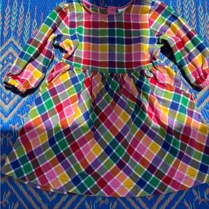 Hanna Anderson size 5 (110) vguc plaid dress